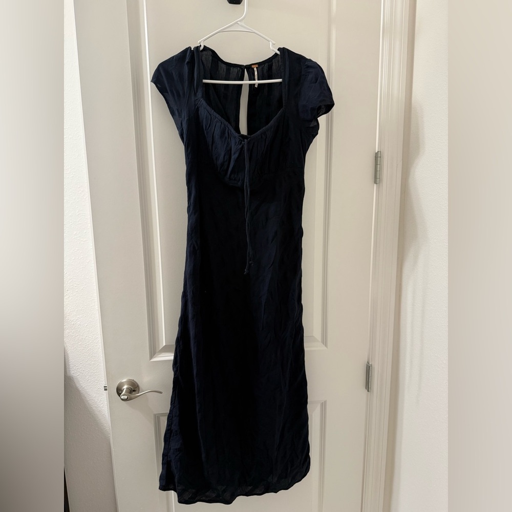 NWOT FREE PEOPLE MAXI DRESS BLACK XS